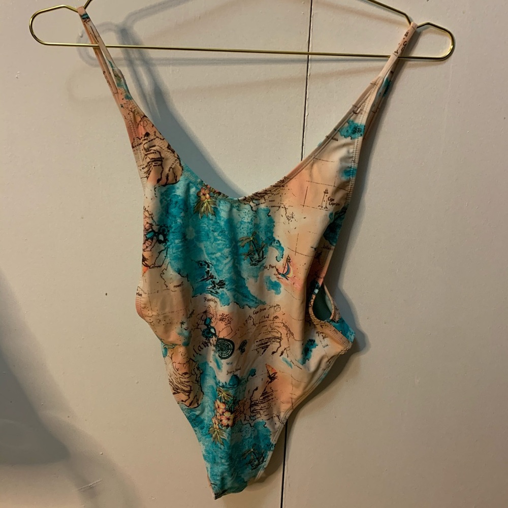 Map one piece bathing suit